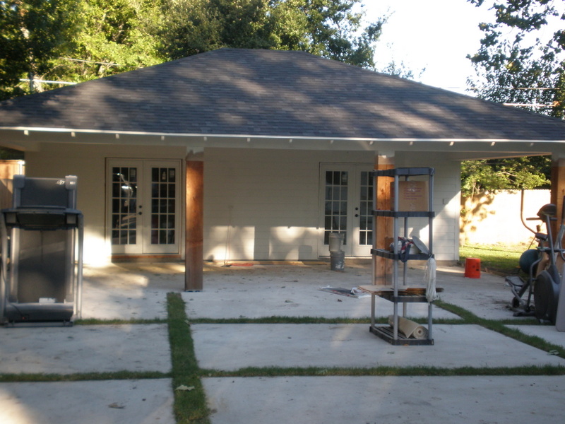In addition to exterior painting we also installed and painted new french doors