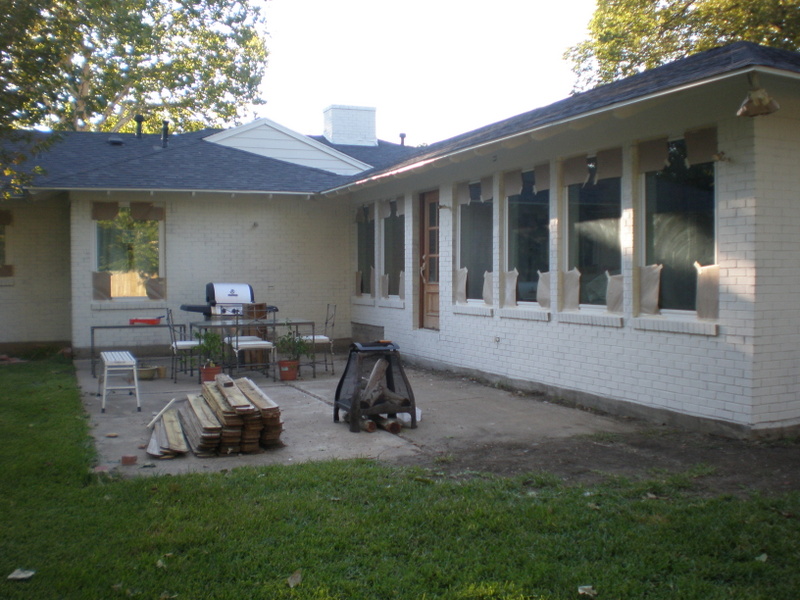 Installing and exterior masonry primer. Sherwin Williams was used