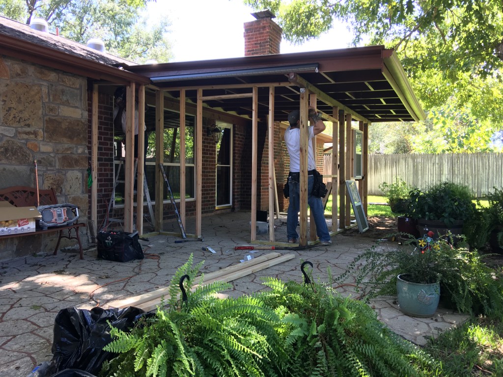 Beginning of the framing process.