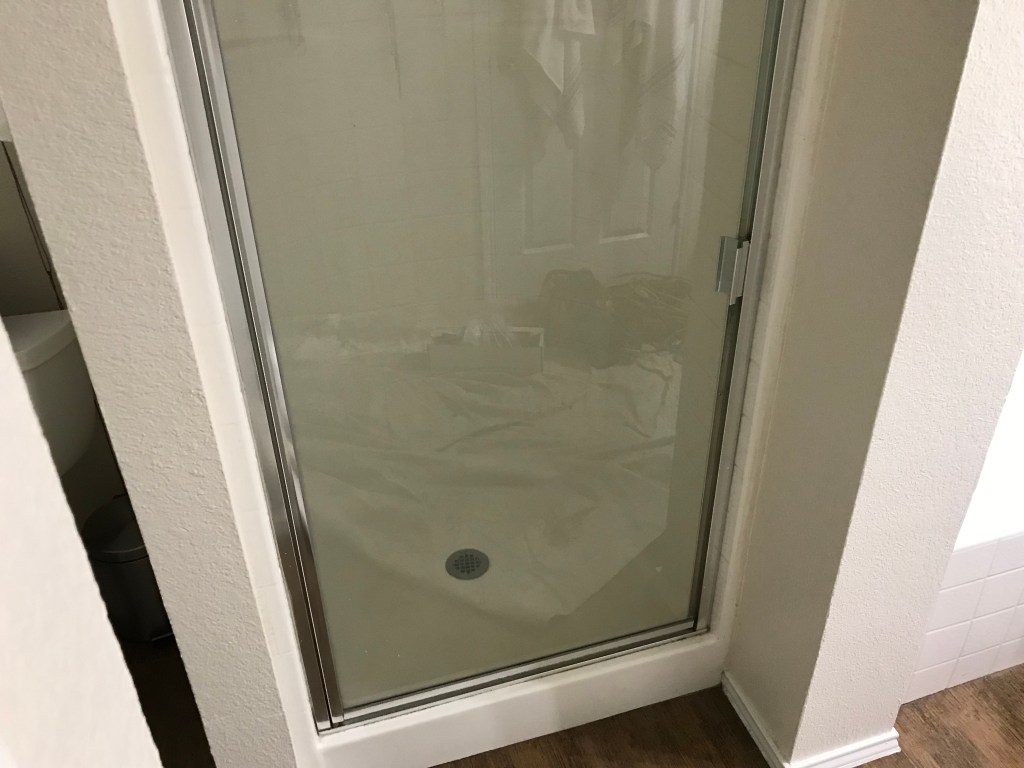 Berfore the shower demo and remodel