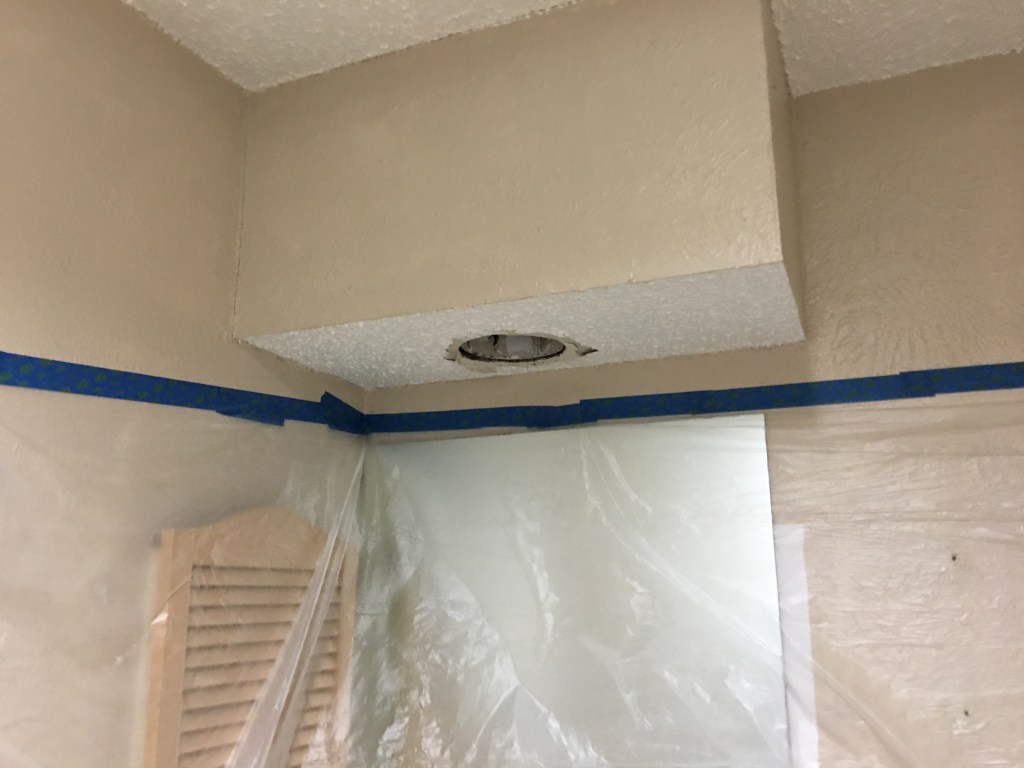 Furr down removal in a bathroom