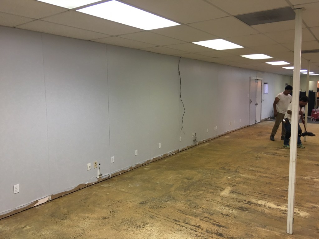 All new painted interior walls. Commercial painting is one of our specialties.